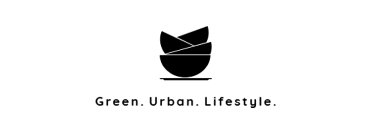 Logo in schwarz-weiss des Blogs Green Urban Lifetyle mit Link zum Artikel über den stuul Toilettenhocker WC-Hocker Klohocker