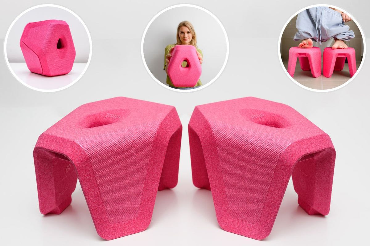 Pink plastic 2025 stool