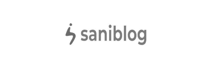 Logo saniblog black and white mit Link zum Review des stuul WC-Hocker Klohocker toilet stool Toilettenhocker
