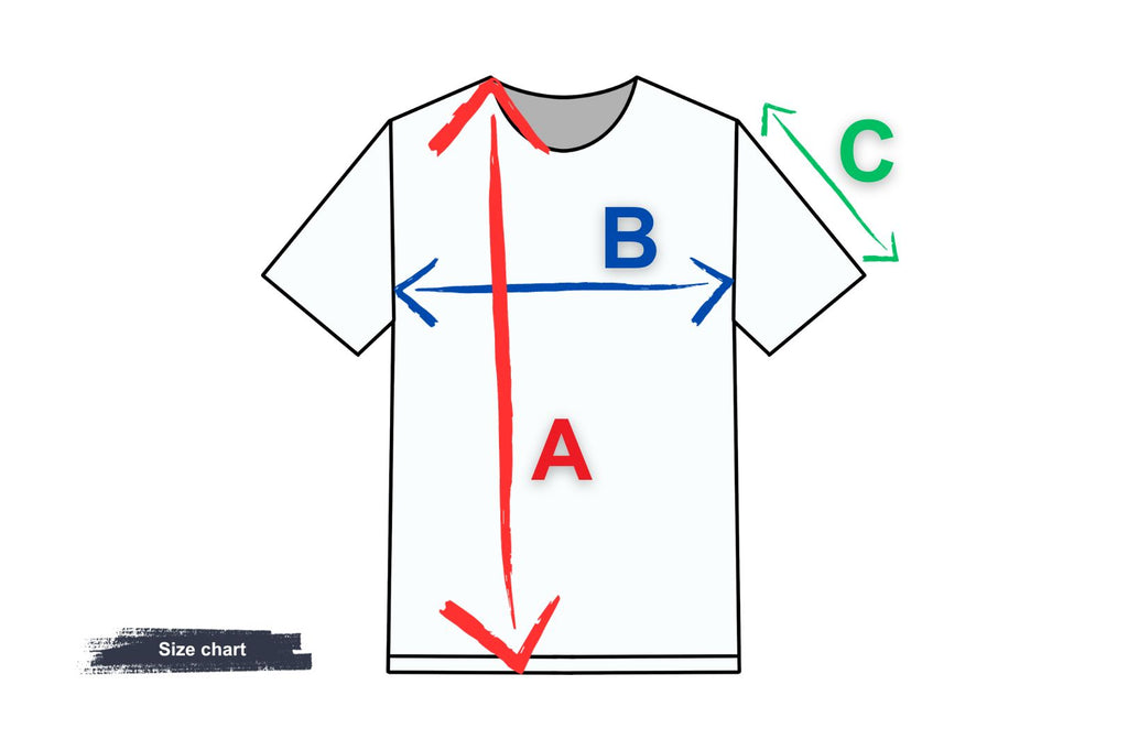 Fan T-Shirt stuul Toilettenhocker Größenübersicht